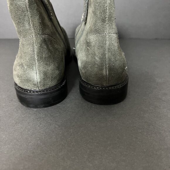 Kelsi Dagger Womens Booties 7 Green Brooklyn Latch Ankle Side Zip Boots $185 - Picture 9 of 14